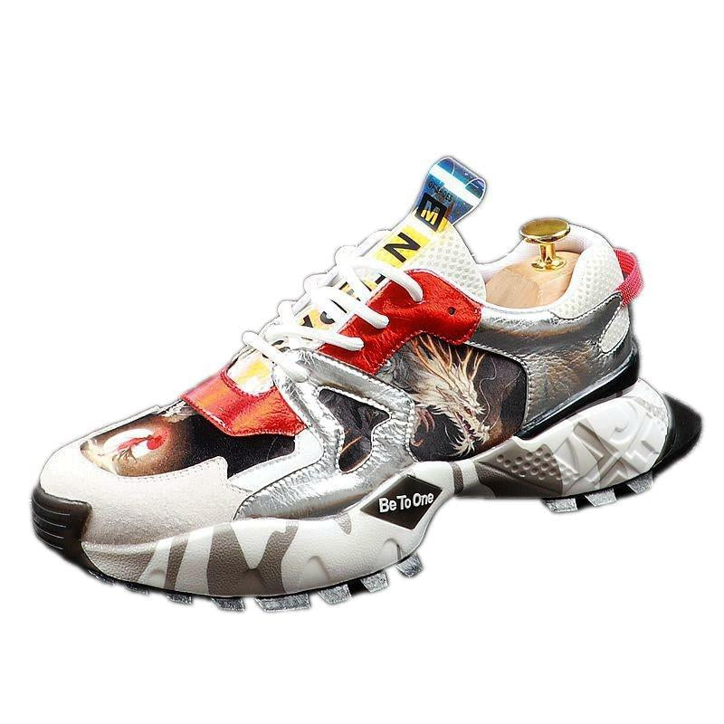 Baskets pour hommes de style chinois à fond épais