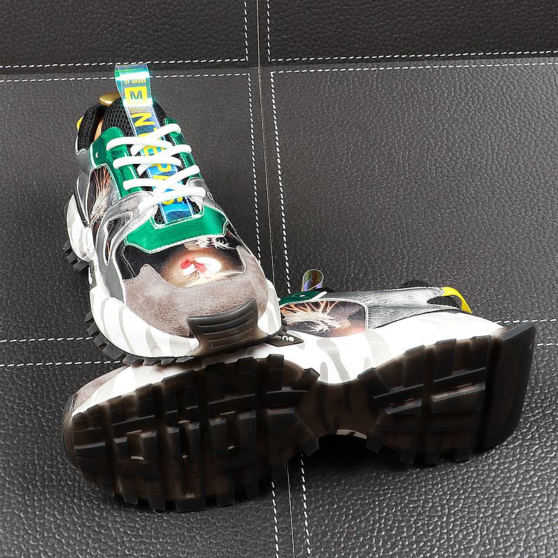 Baskets pour hommes de style chinois à fond épais