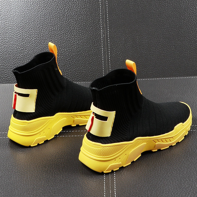 New Roman Socks Breathable Slip on Lightweight High Top Style Men Sneaker