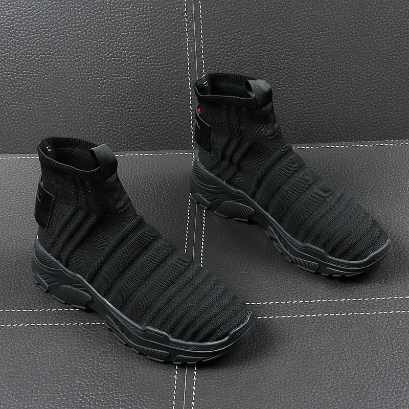 New Roman Socks Breathable Slip on Lightweight High Top Style Men Sneaker