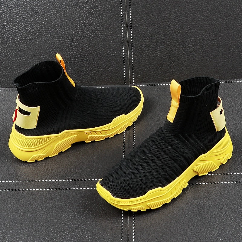 New Roman Socks Breathable Slip on Lightweight High Top Style Men Sneaker