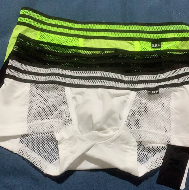 Monocolor Fishnet See Through Mesh Boxer