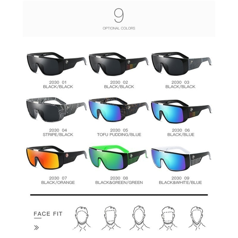 Wide Leg Square Goggle Oversized Sunglasses