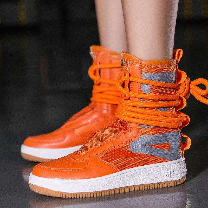 Casual High Top Ankle Lace Style Men Sneaker