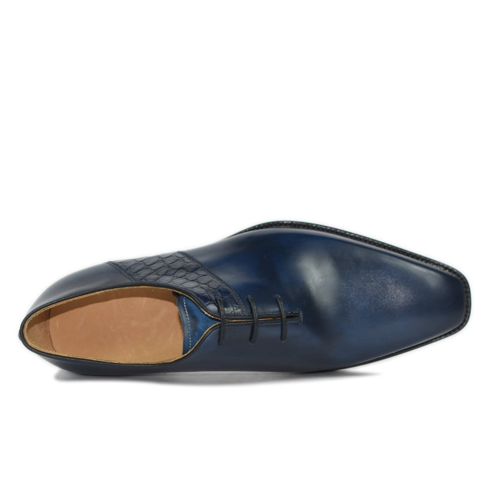 Combination Leather Patch Men Classic Oxford Shoes