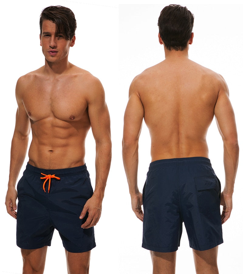 Solid Color Swimwear Shorts