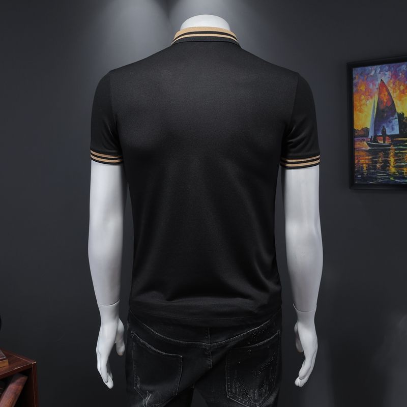 Floral Embroidery and Sequin Polo Shirts