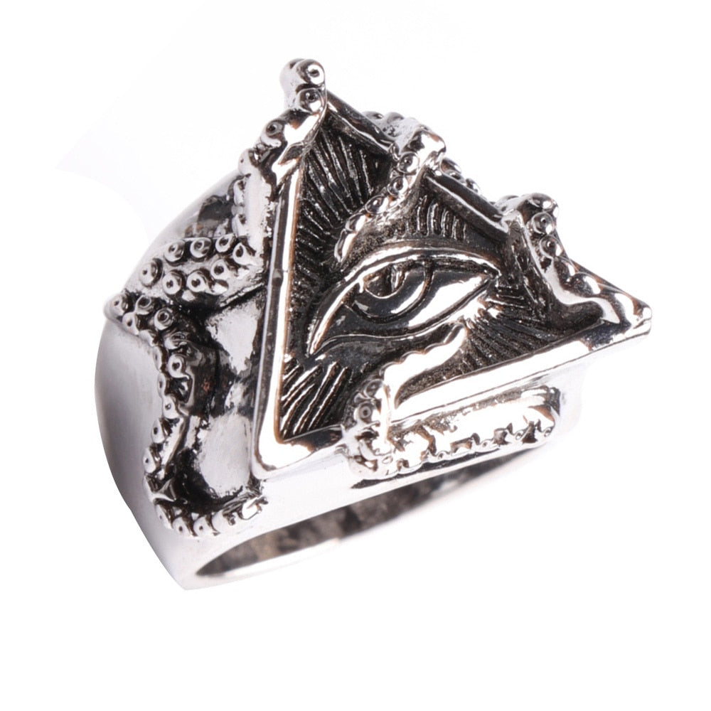 Anneaux de mode Octopus Triangle Eye