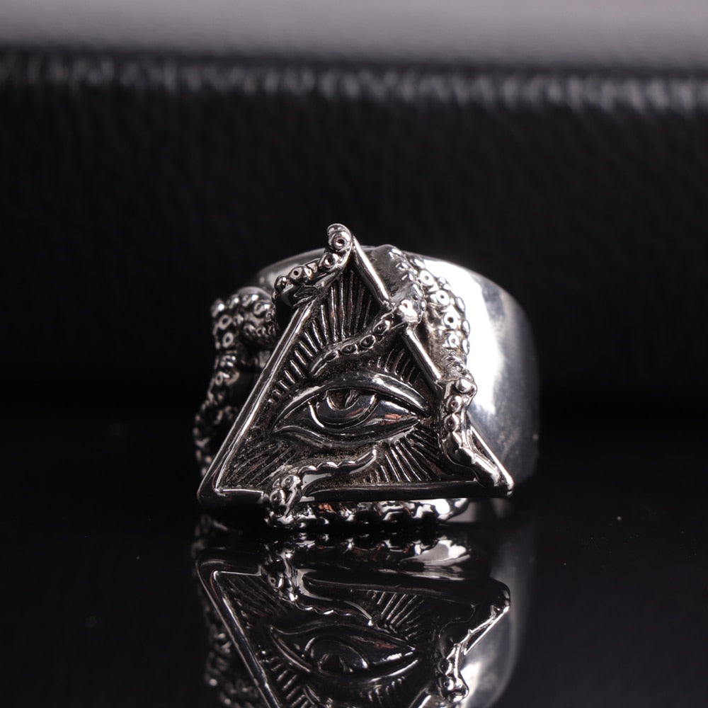 Anneaux de mode Octopus Triangle Eye
