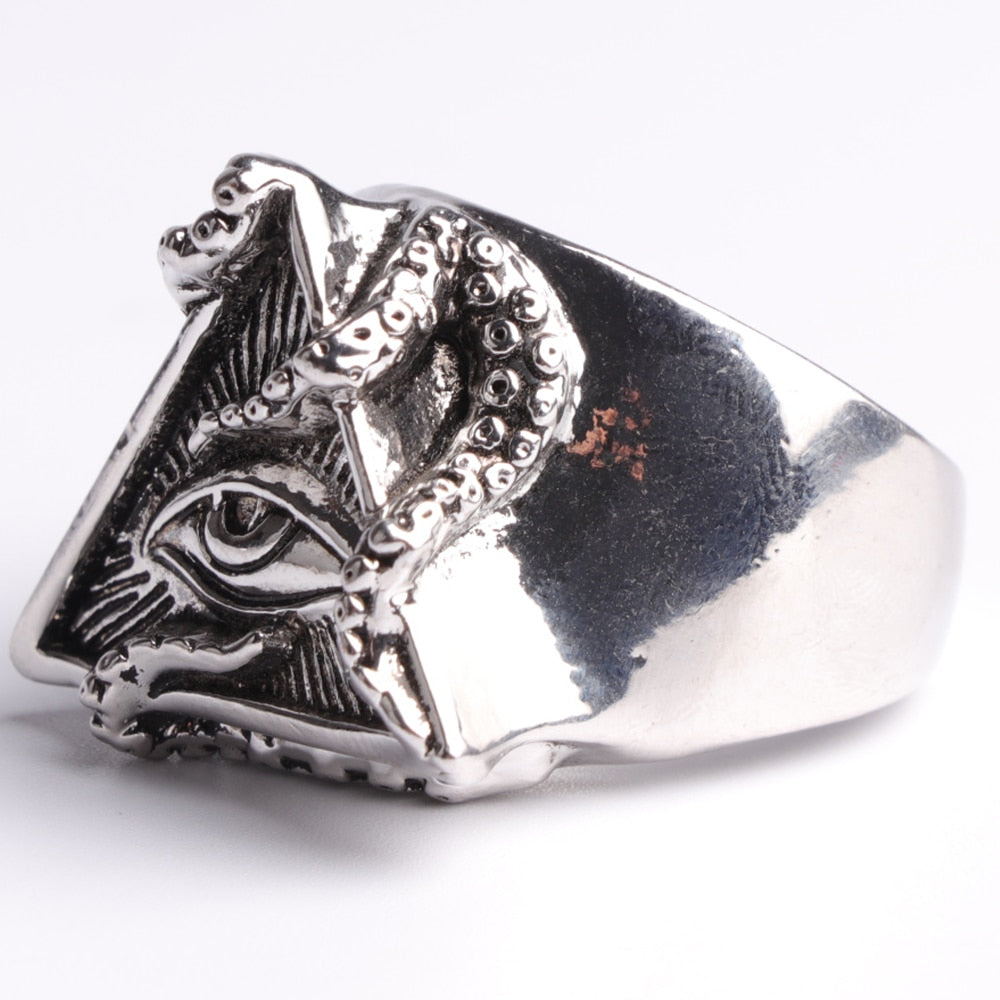 Anneaux de mode Octopus Triangle Eye