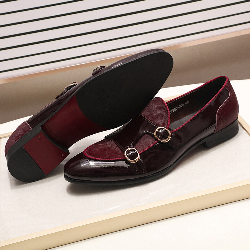 Vestido de banquete Monk Strap Style Hombres Mocasines Zapatos