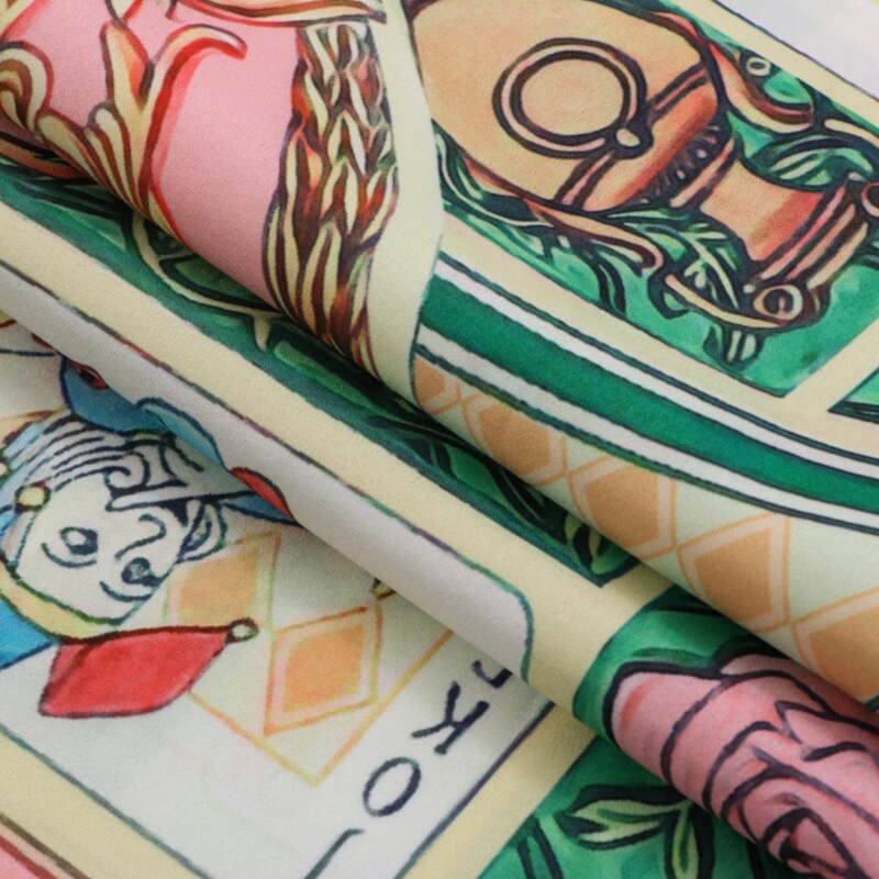 Poker Jade Pattern Collar Shirt