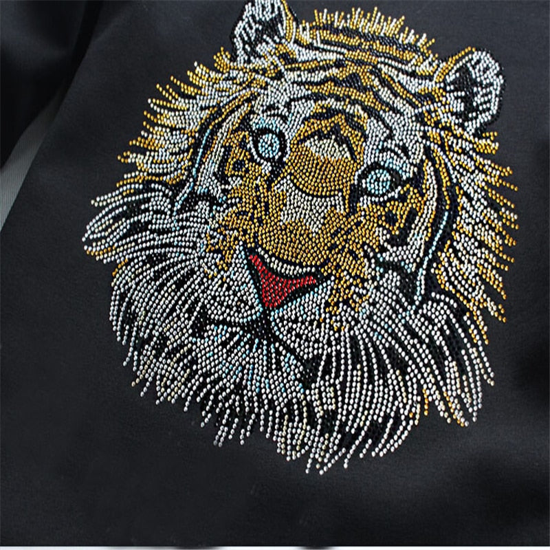 Polo estilo cabeza de tigre con degradado brillante