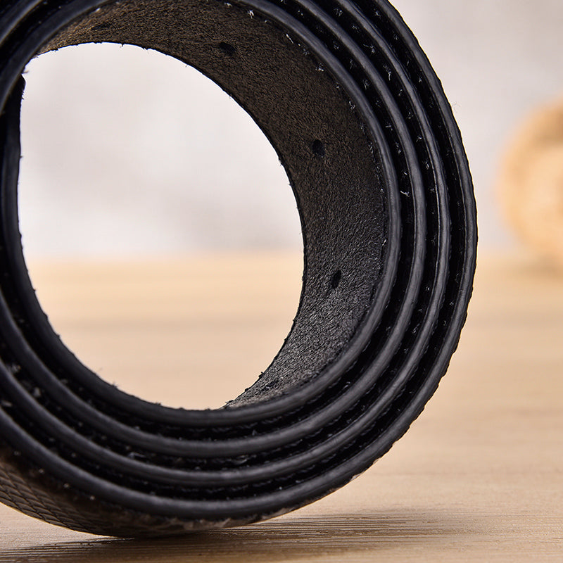 White Grey Animal Skin Pattern Style Belt