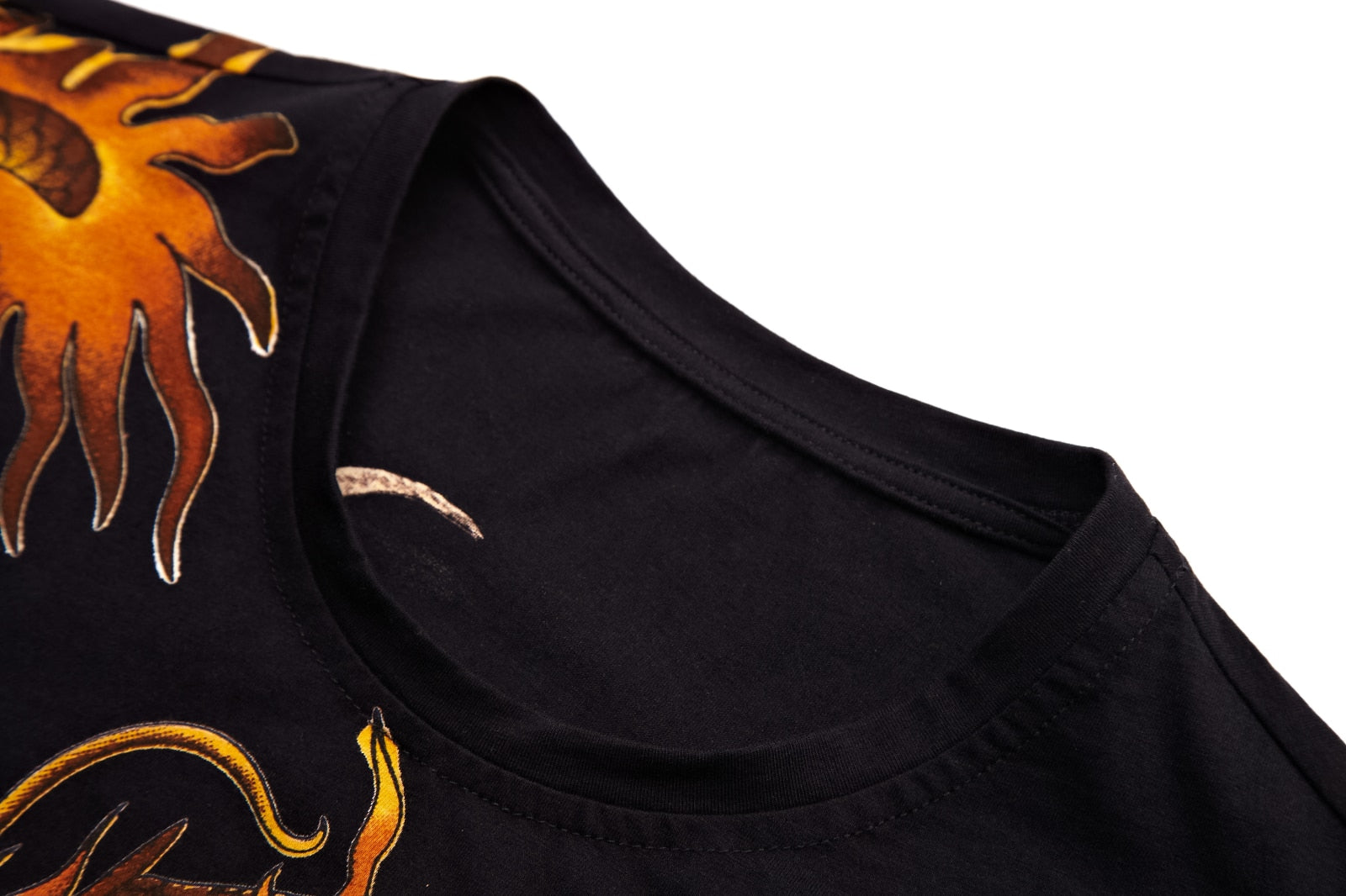 Dragon Printed O-Neck T-Shirt