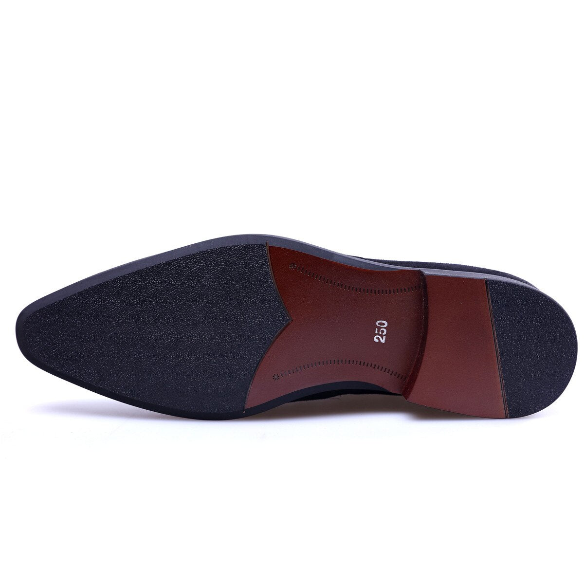 Botas de cuero de hombre de estilo casual sólido con textura negra