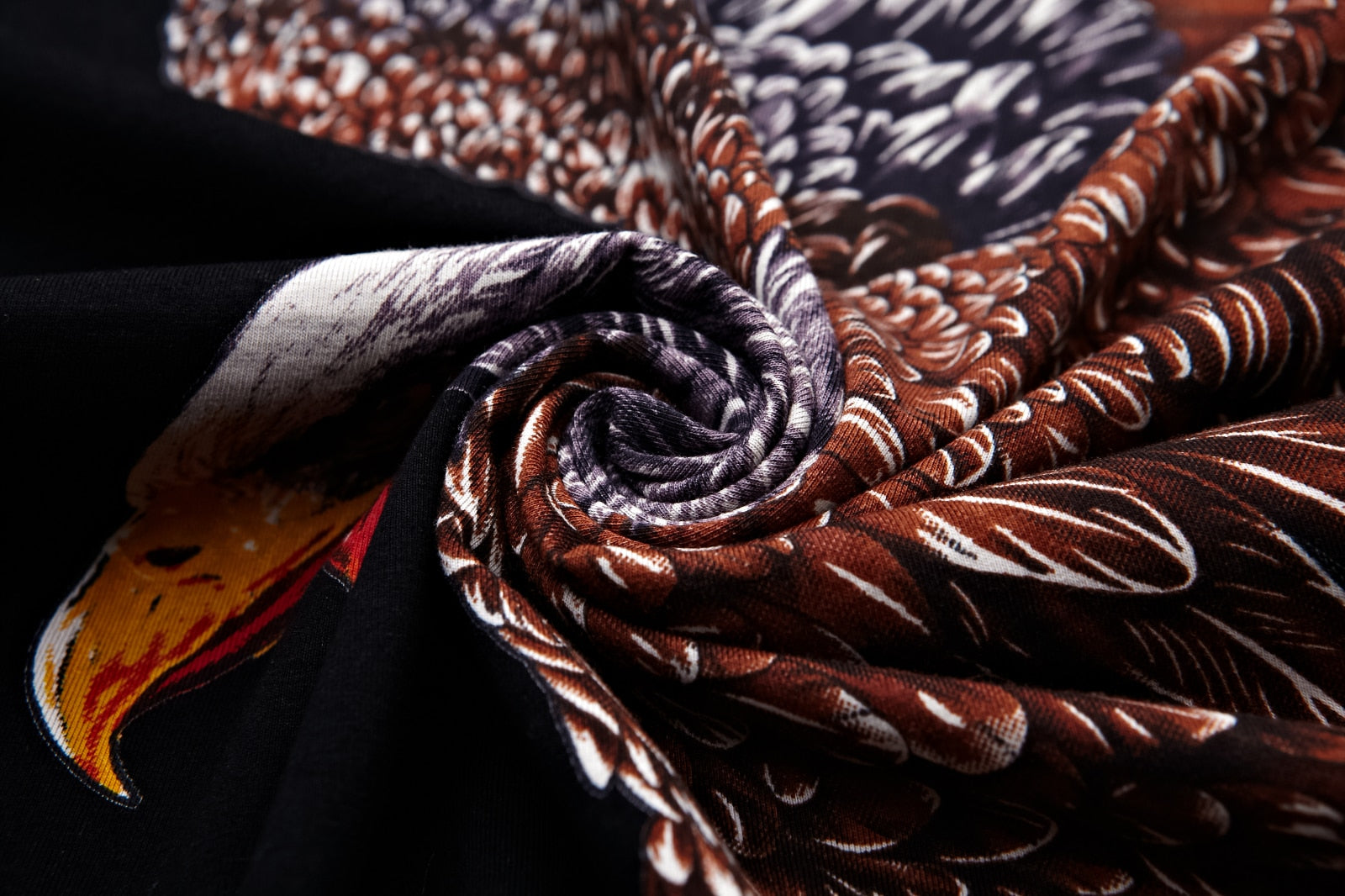 Eagle Printed O-Neck T-Shirt