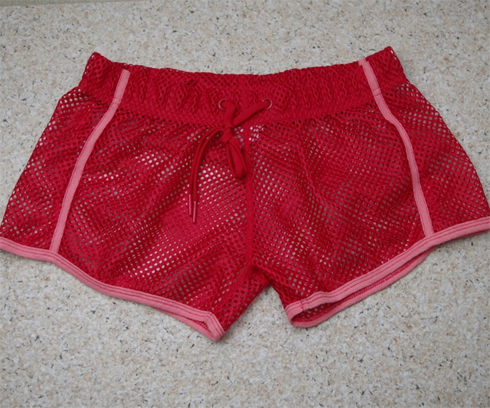 Solid Fishnet Quick Dry Men Short