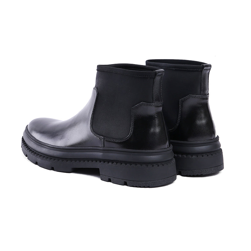 Black Slip On Men Chelsea Boots - FanFreakz