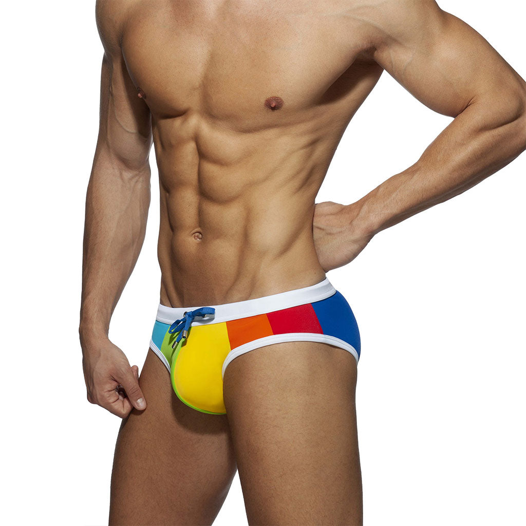 White Based Multicolor Laced Men Underwear