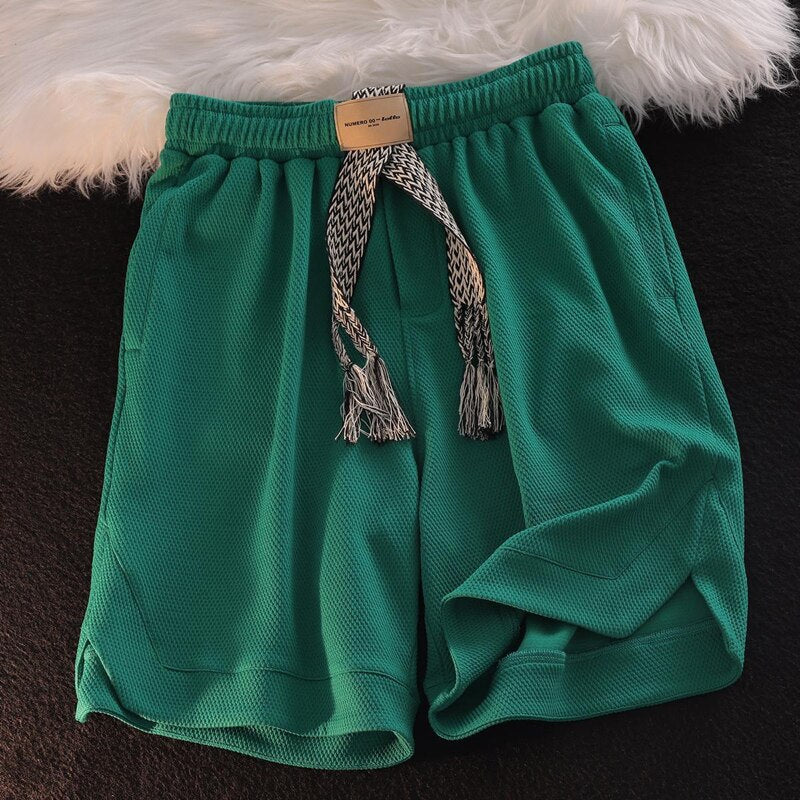 Solid Casual Loose Shorts