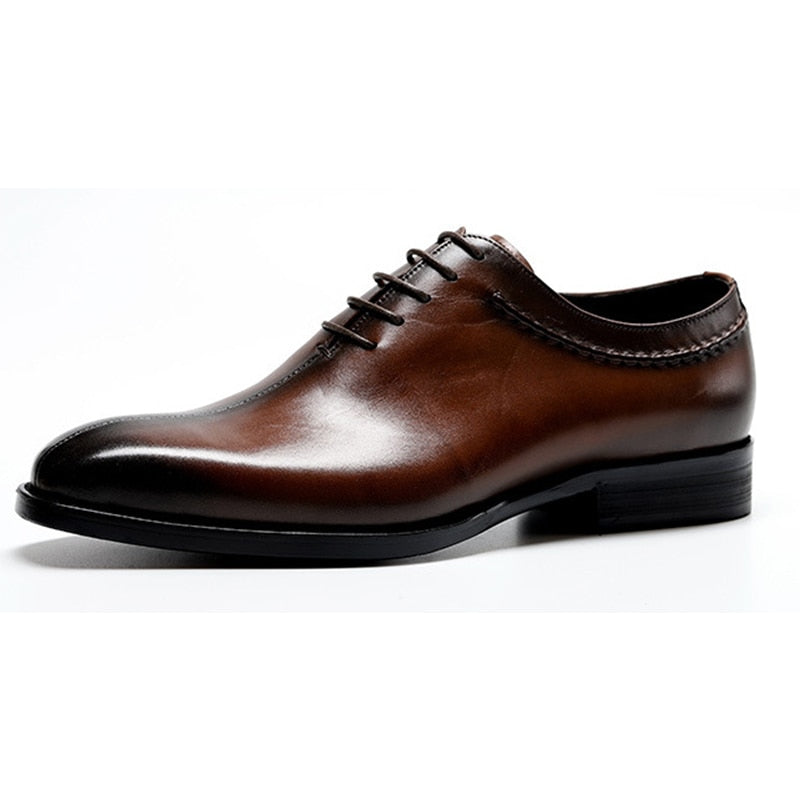 Clean with Bold Solid Design Men Oxford Shoes - FanFreakz