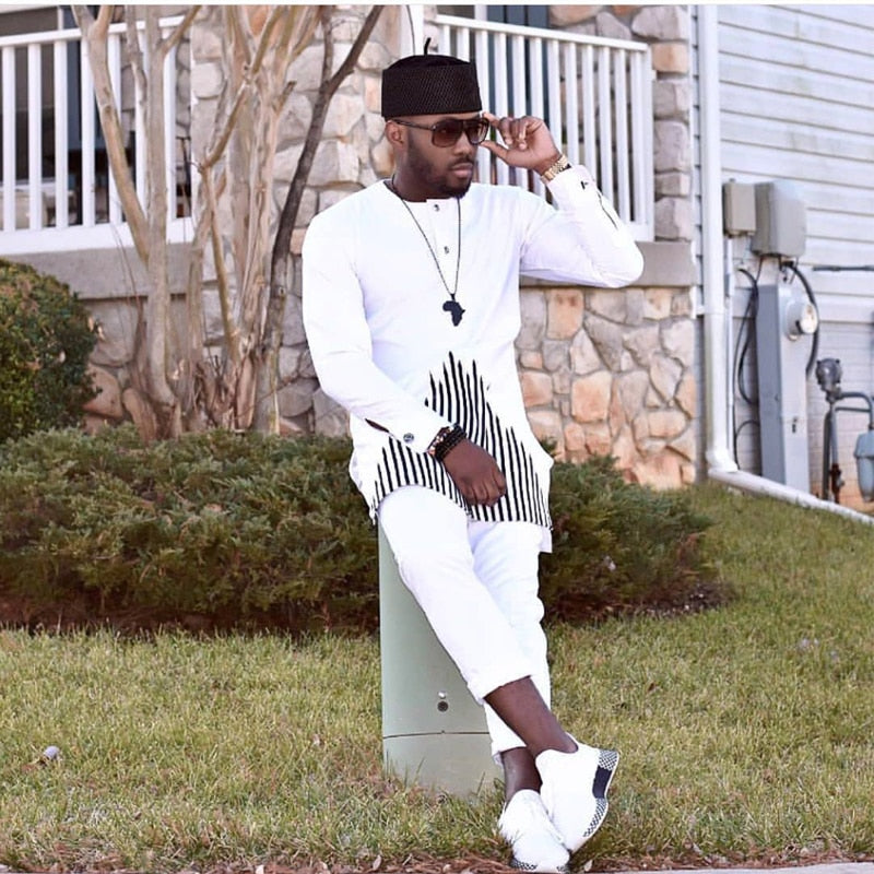 Chemise Pantalon Ensemble Broderie Chemise Ensemble