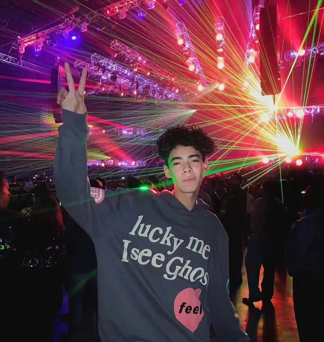 Casual Graffiti Letter Foam Hoodie