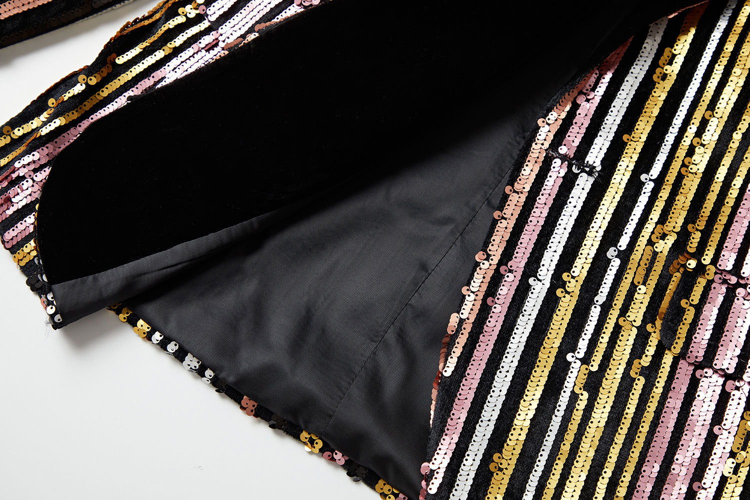 Shining Striped Sequin Blazer