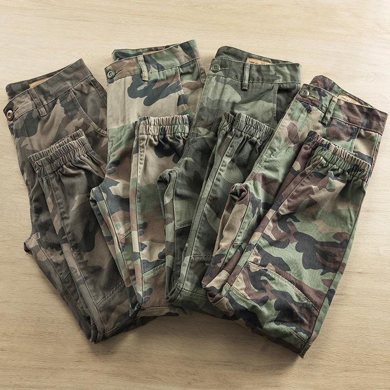 Pantalon de jogging camouflage en polyester