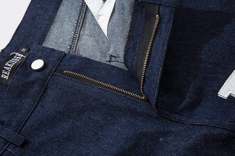 Jeans sueltos estilo bordado de estrellas