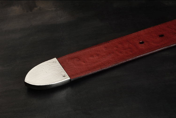 Vintage Geometric Embossing Leather Belt