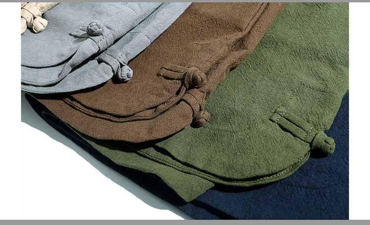 Short décontracté en lin respirant coupe ample