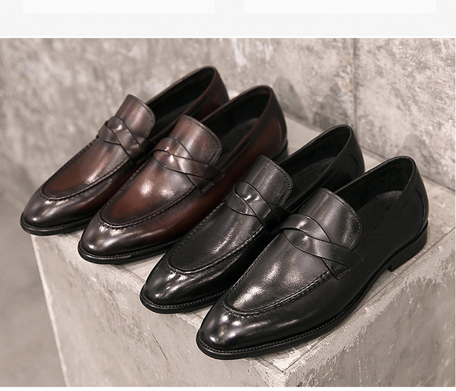 Mocassins respirants en cuir PU pour hommes