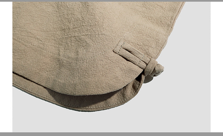 Short décontracté en lin respirant coupe ample