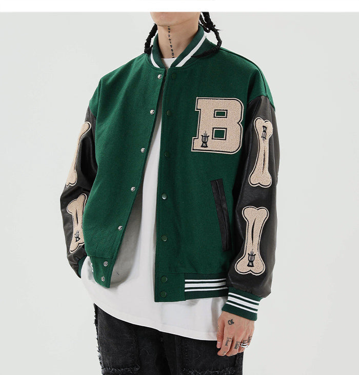 Chaqueta bomber de béisbol Varsity