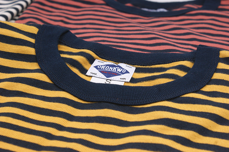 Striped O-Neck Cotton T-Shirt