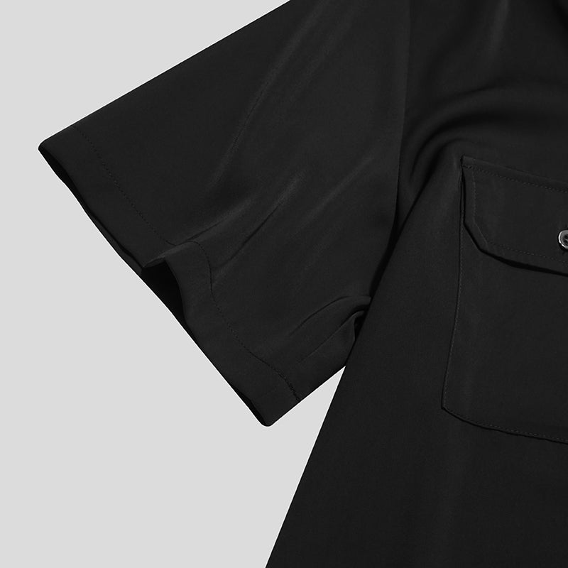 Casual Double Buttoned Pocketed Shirt