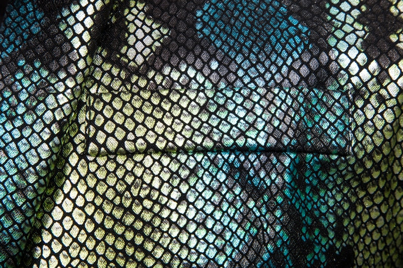 Silver Shiny Fish Scale Pattern Stage Costume Men Blazer