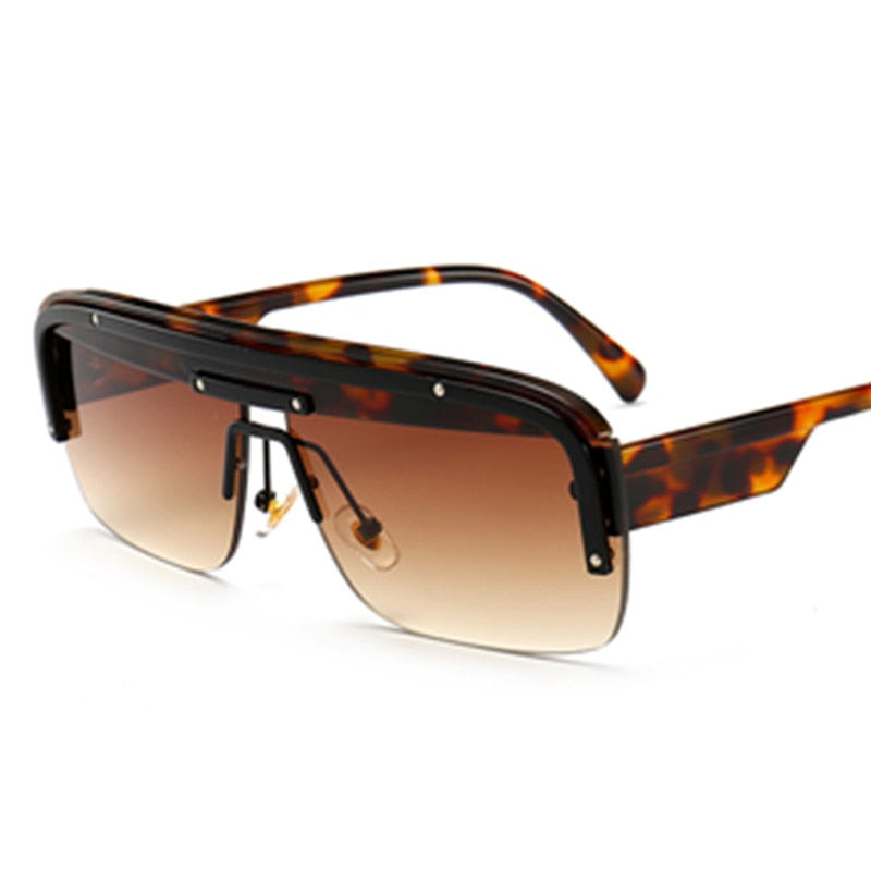 Square Pilot Vintage Luxury Men Sunglasses