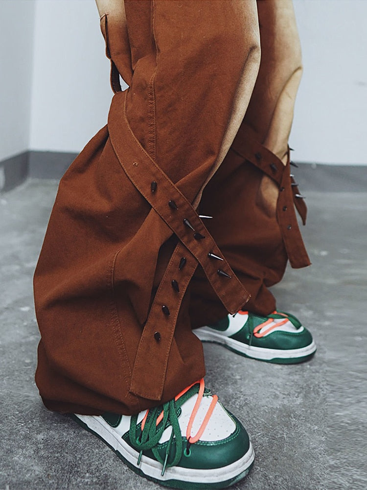 Punk Bell Bottom Baggy Jeans