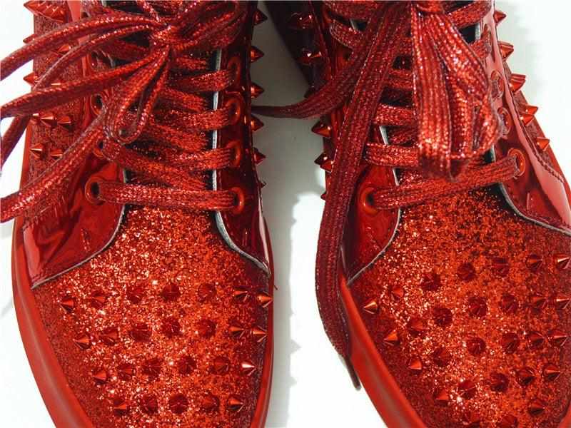 High Top British Style Rivet Chaussures Hommes Sneaker Casual