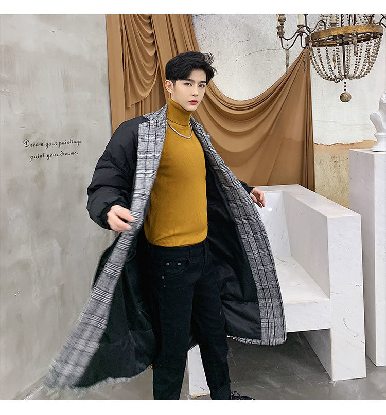 Winter Mix Coat and Padding Outer Men Long Jacket