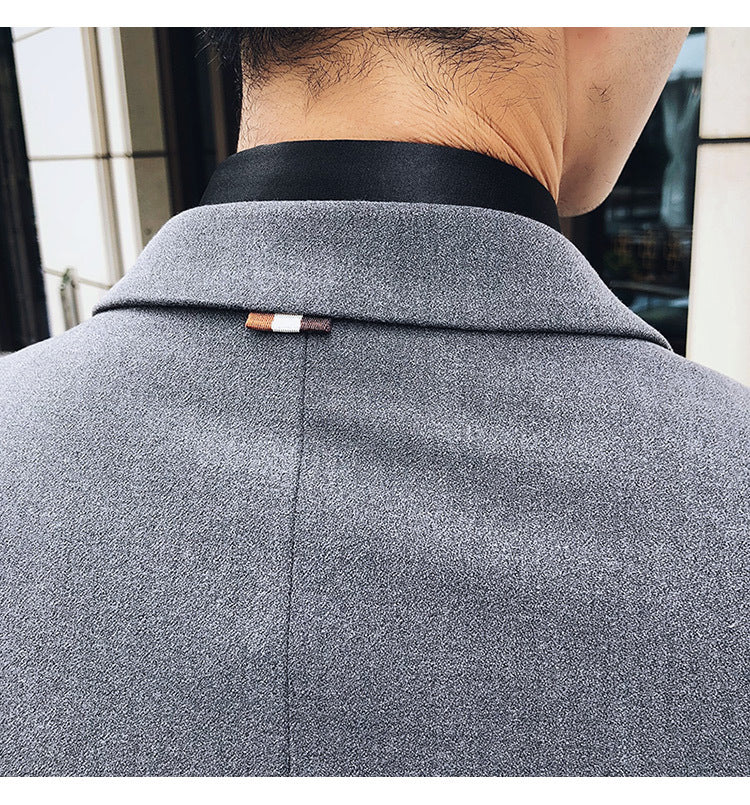 Luxury Italian Style Men Double Breasted Slim Fit Suit Set