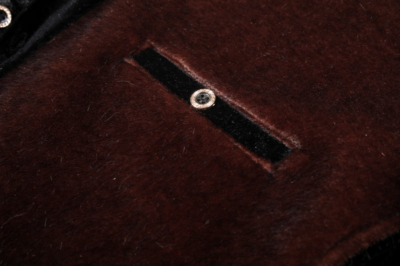 Camisa semiformal de manga larga para hombre con detalles peludos