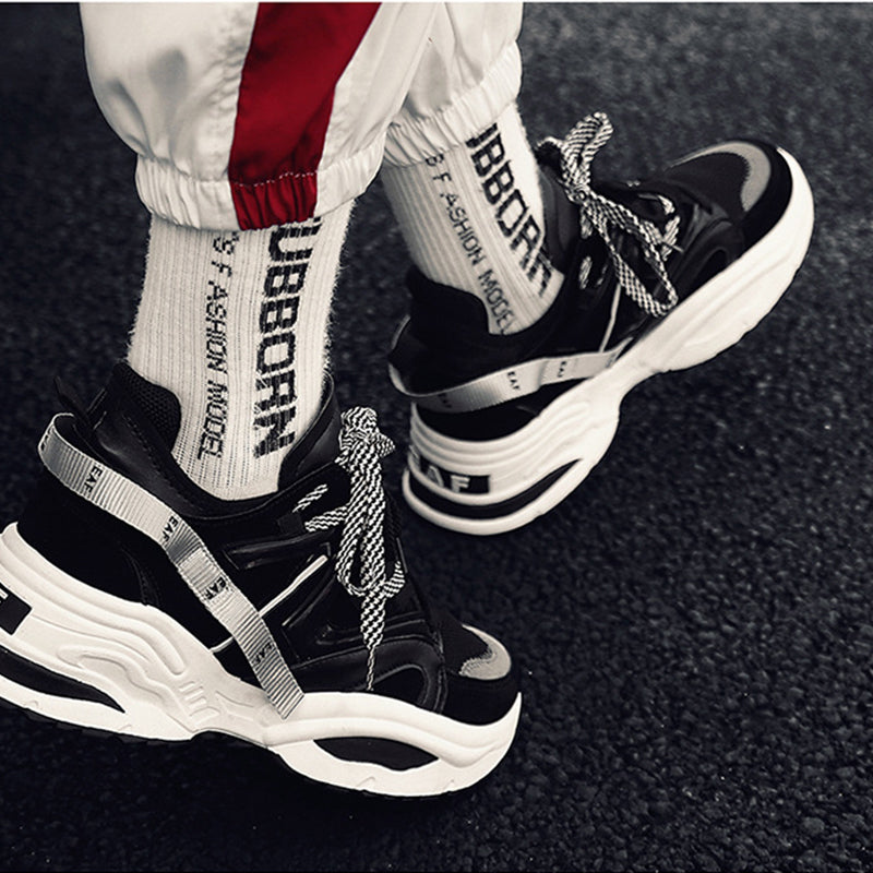 Hip Hop Style Sporty Lace Up Men Sneaker