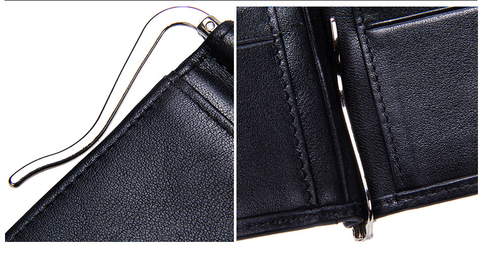 Mini clips de dinero con cierre de cerrojo con ranuras para tarjetas y monedero