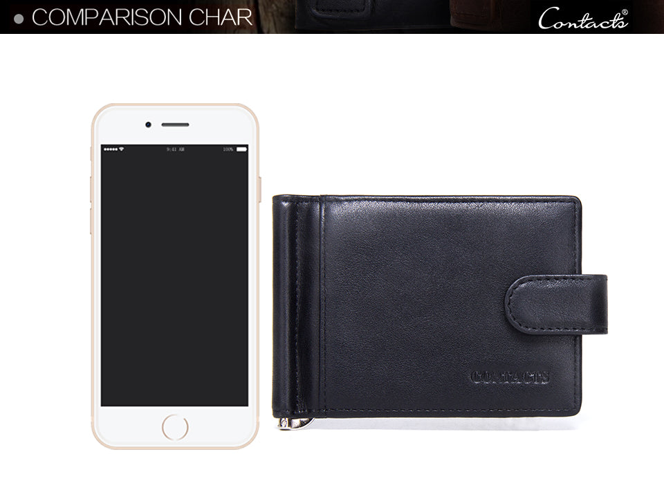 Mini clips de dinero con cierre de cerrojo con ranuras para tarjetas y monedero