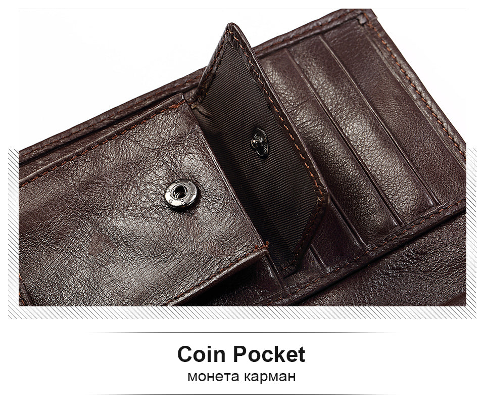 Monedero de estilo de viaje para pasaporte, monedero Rfid Magic para hombre, billetera de cuero