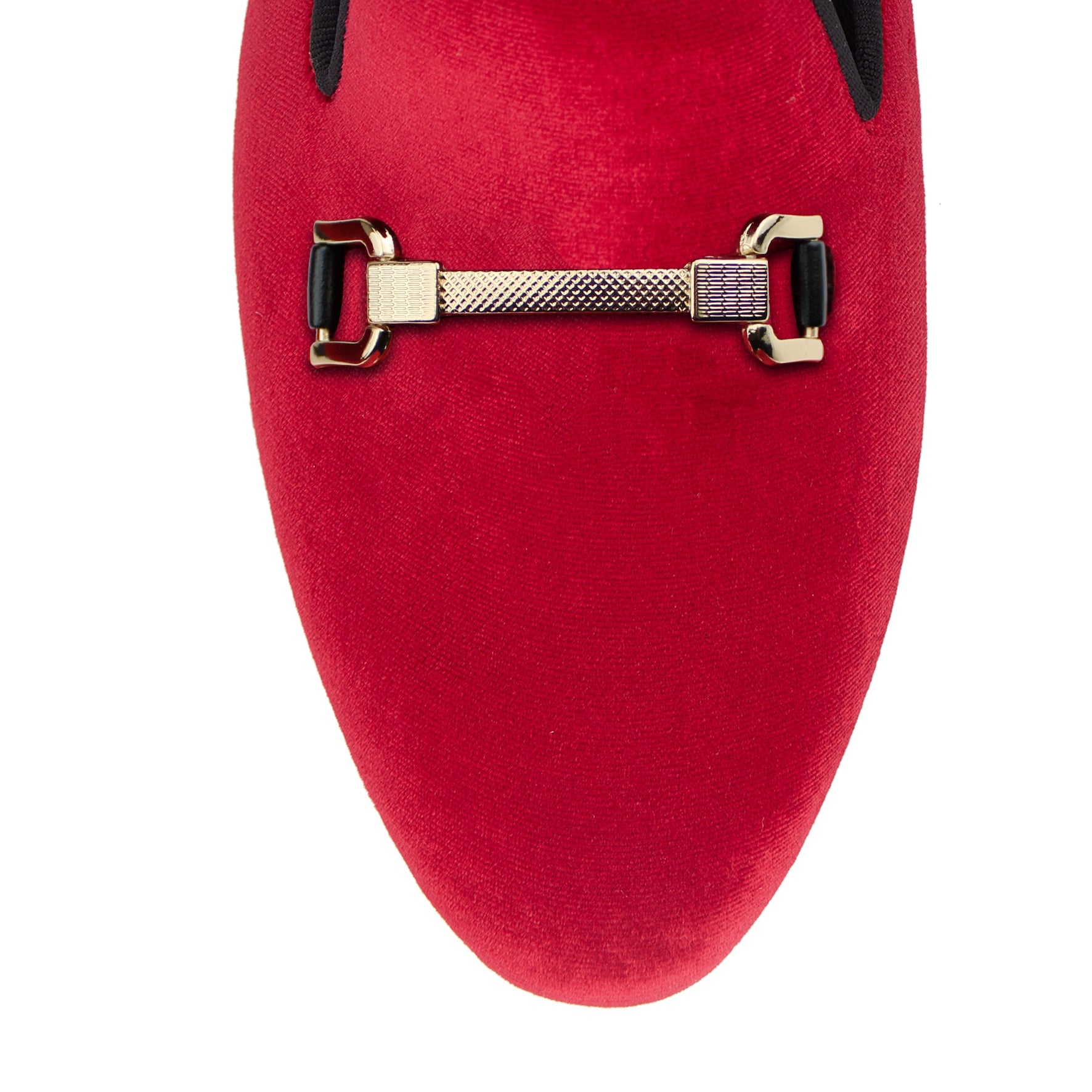 Gold Slim Metal Buckle Men Loafer Shoes